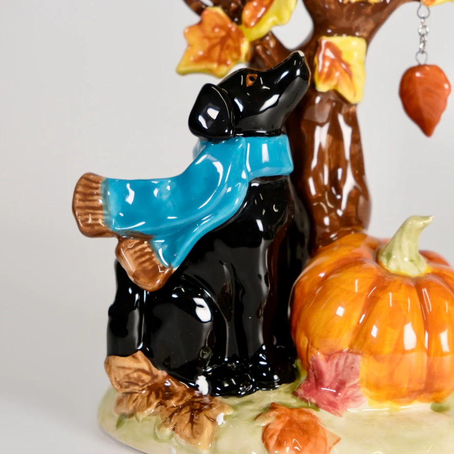 Autumn Tree Lab Dog Figurine - Image 4