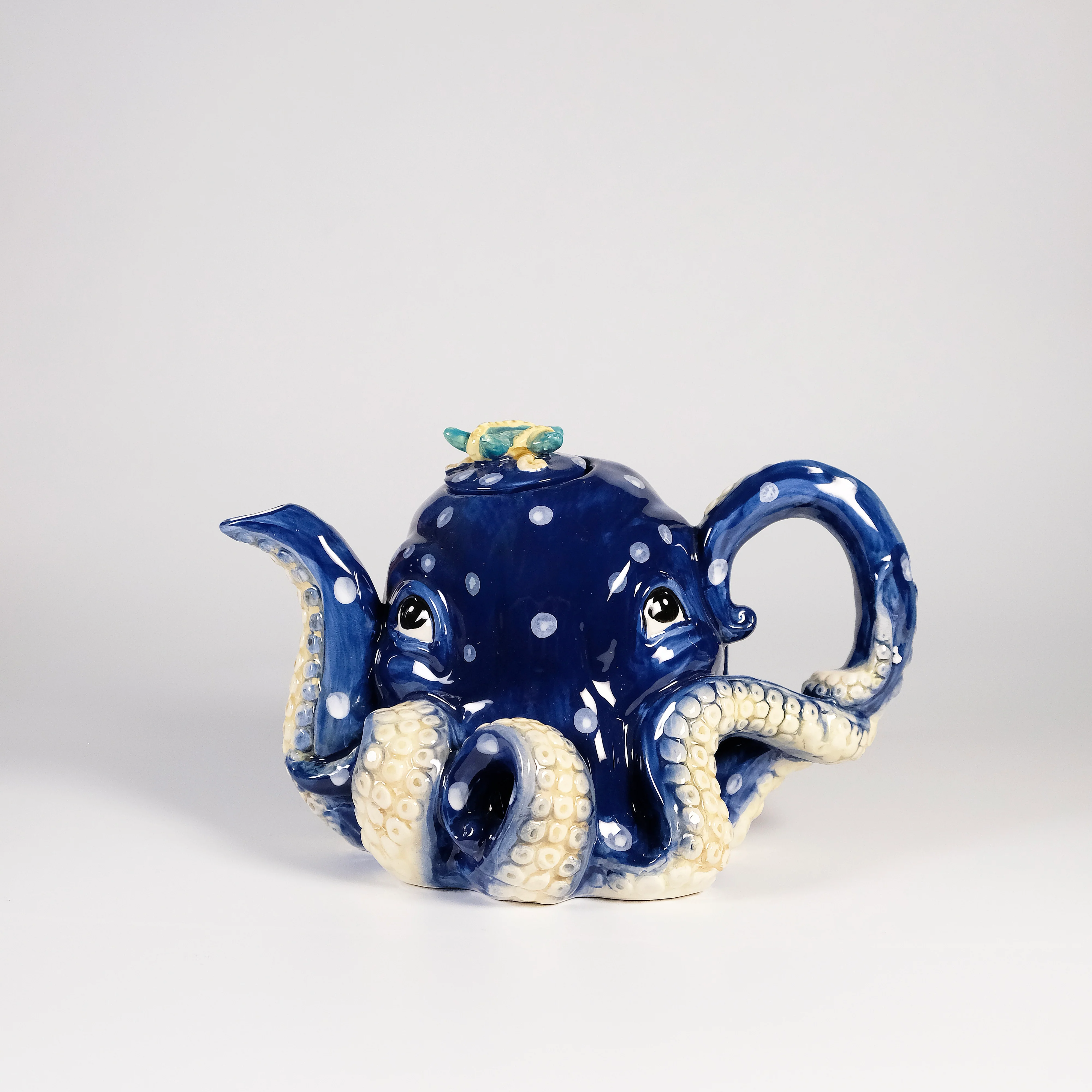 Blue Octopus Teapot