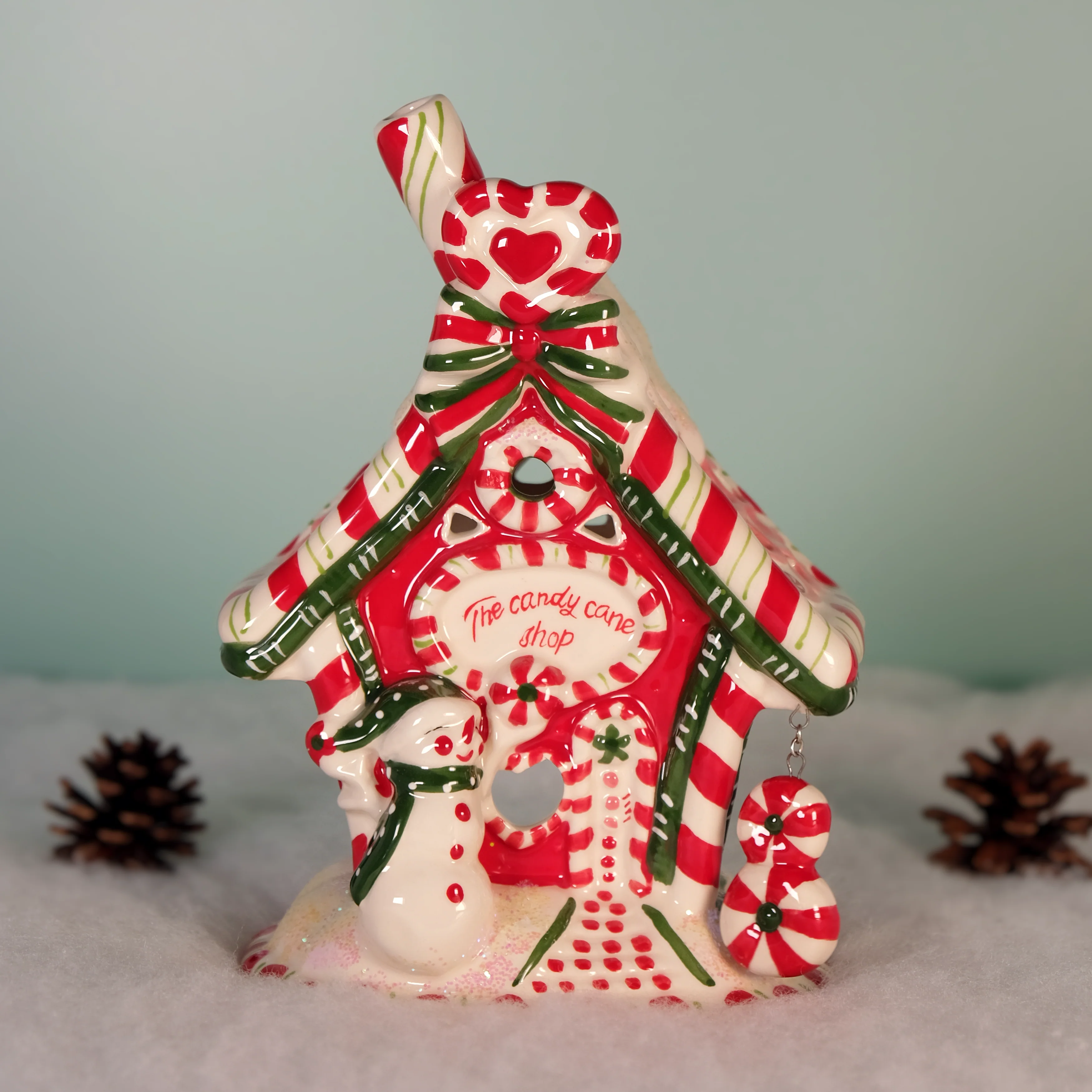 Candy Cane Shop Candle House