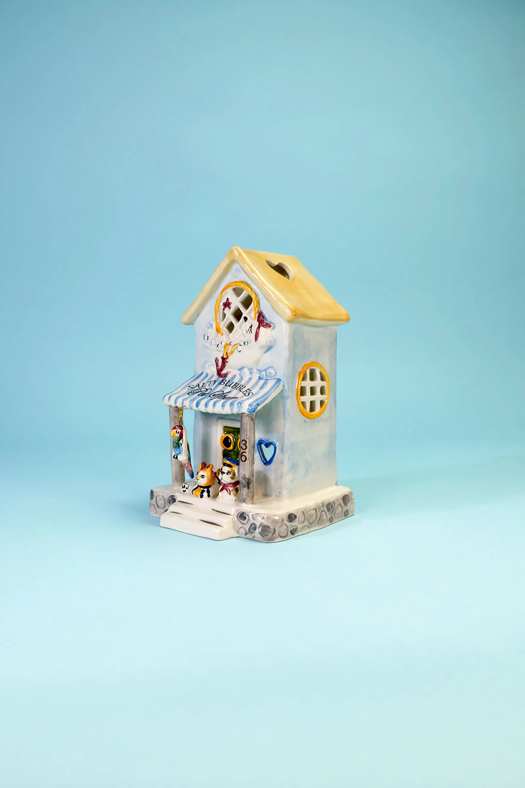 Clayworks Salty Bubbles Pet Spaw Candle House - Image 2