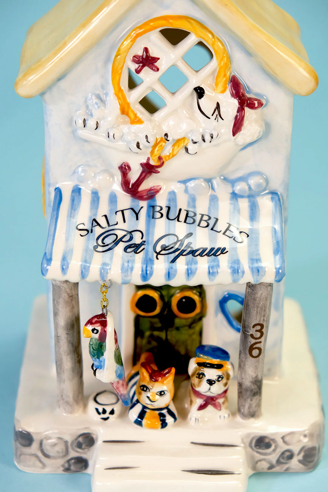 Clayworks Salty Bubbles Pet Spaw Candle House - Image 6