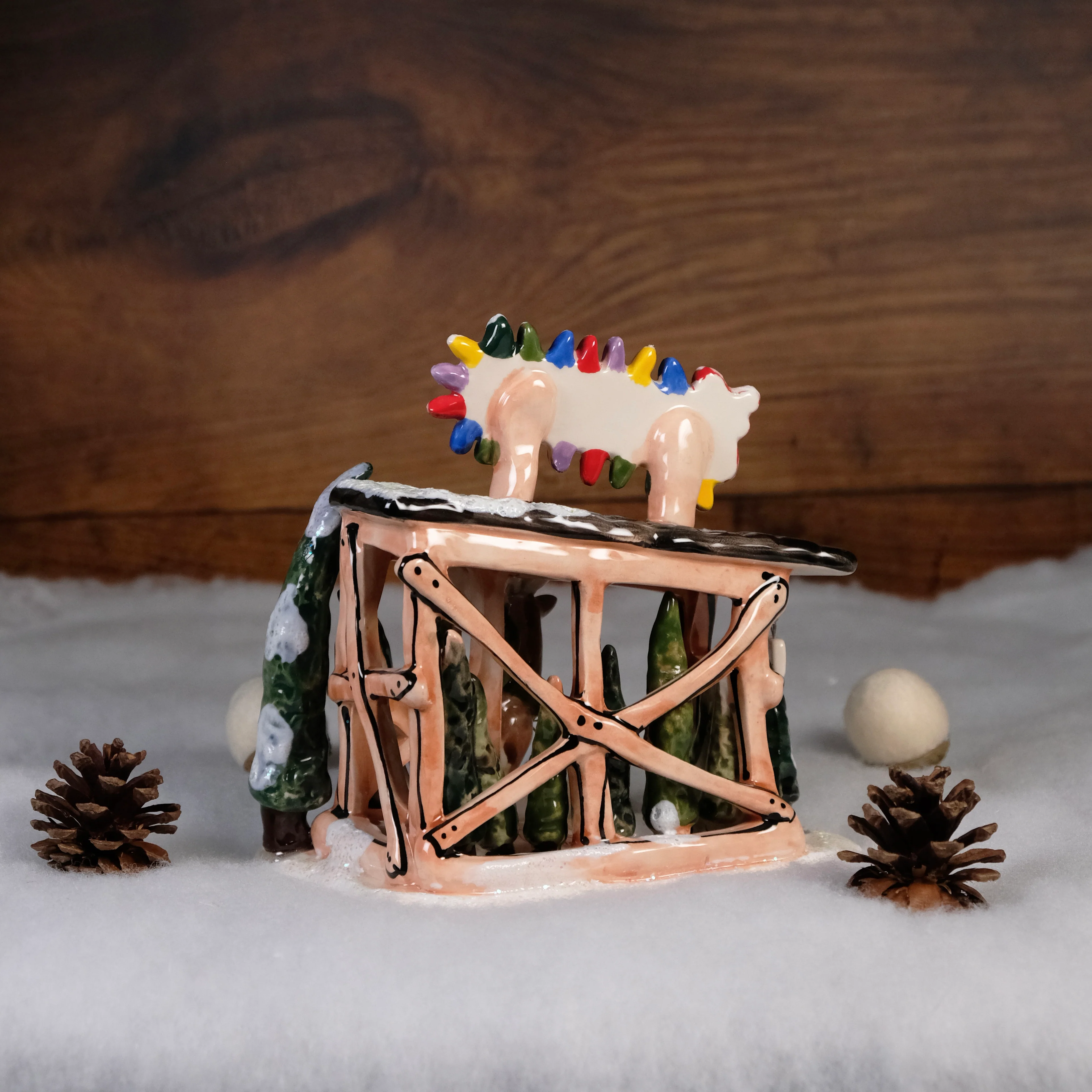 ReindeerVille - Cupid's Tree Lot Tealight Holder - Image 3