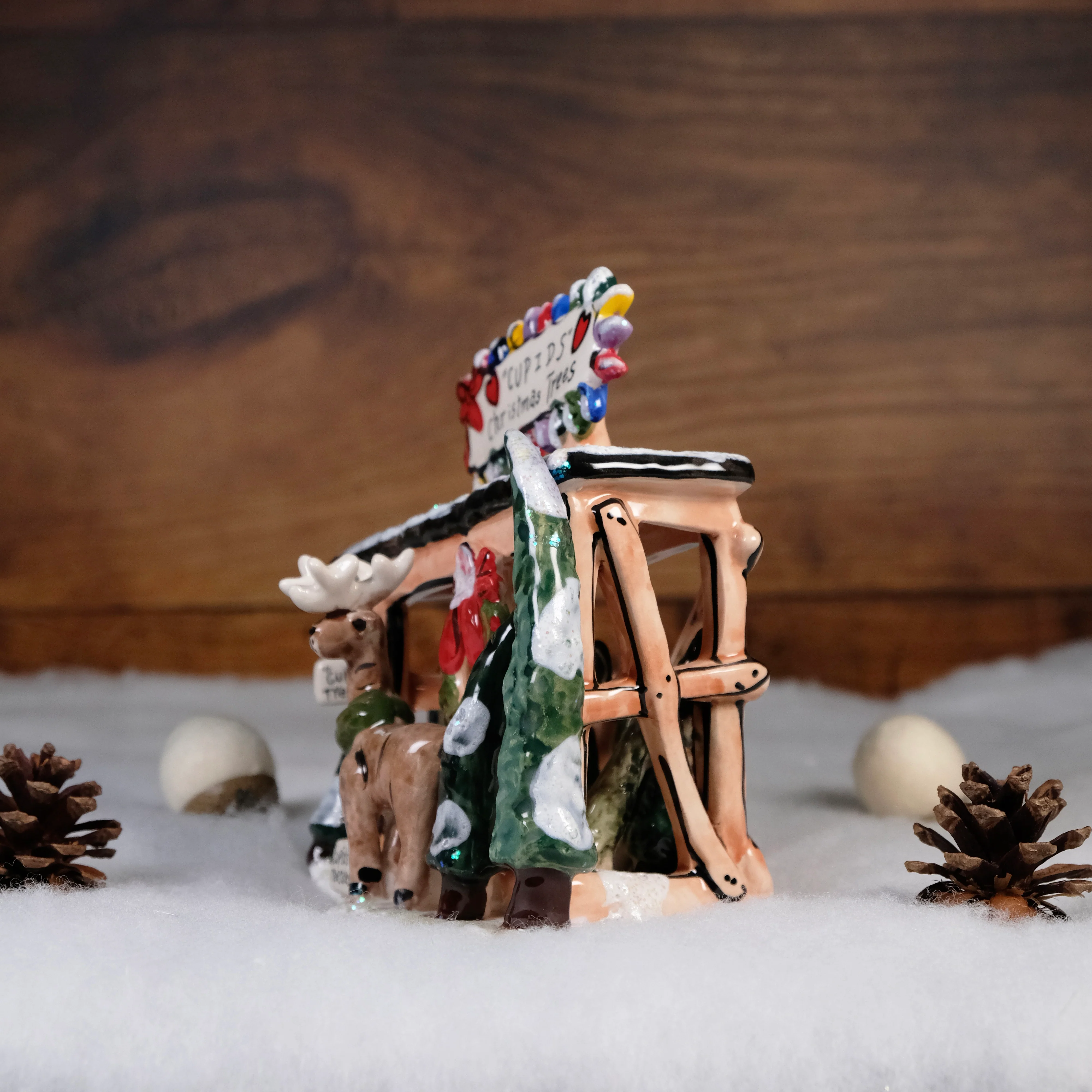 ReindeerVille - Cupid's Tree Lot Tealight Holder - Image 4