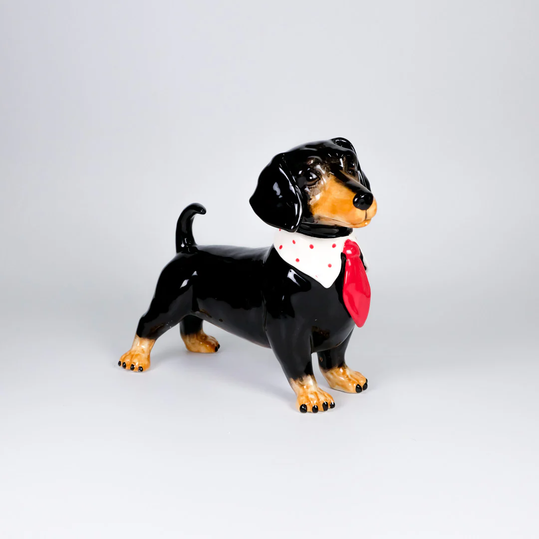 Dachshund Red Tie Figurine - Image 2