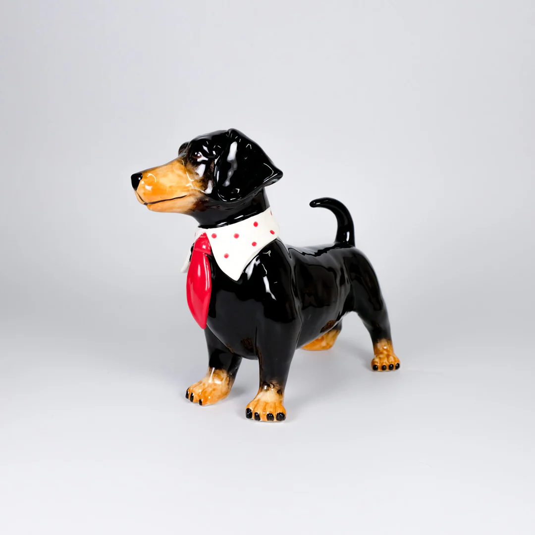 Dachshund Red Tie Figurine - Image 4