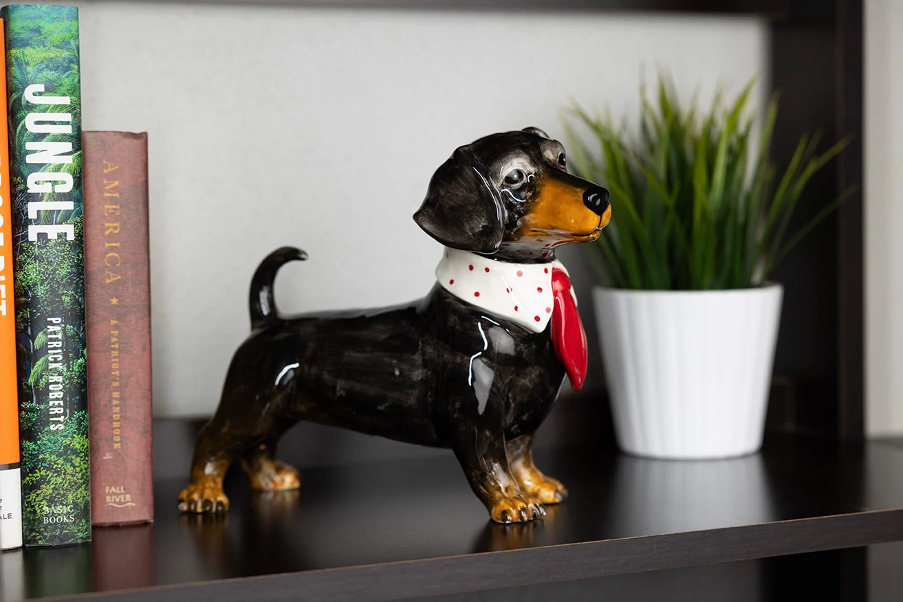 Dachshund Red Tie Figurine - Image 7