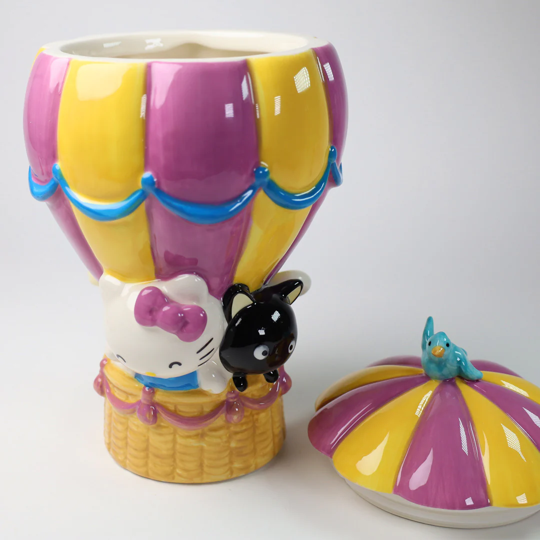 Hello Kitty and Chococat Hot Air Balloon Cookie Jar - Image 4