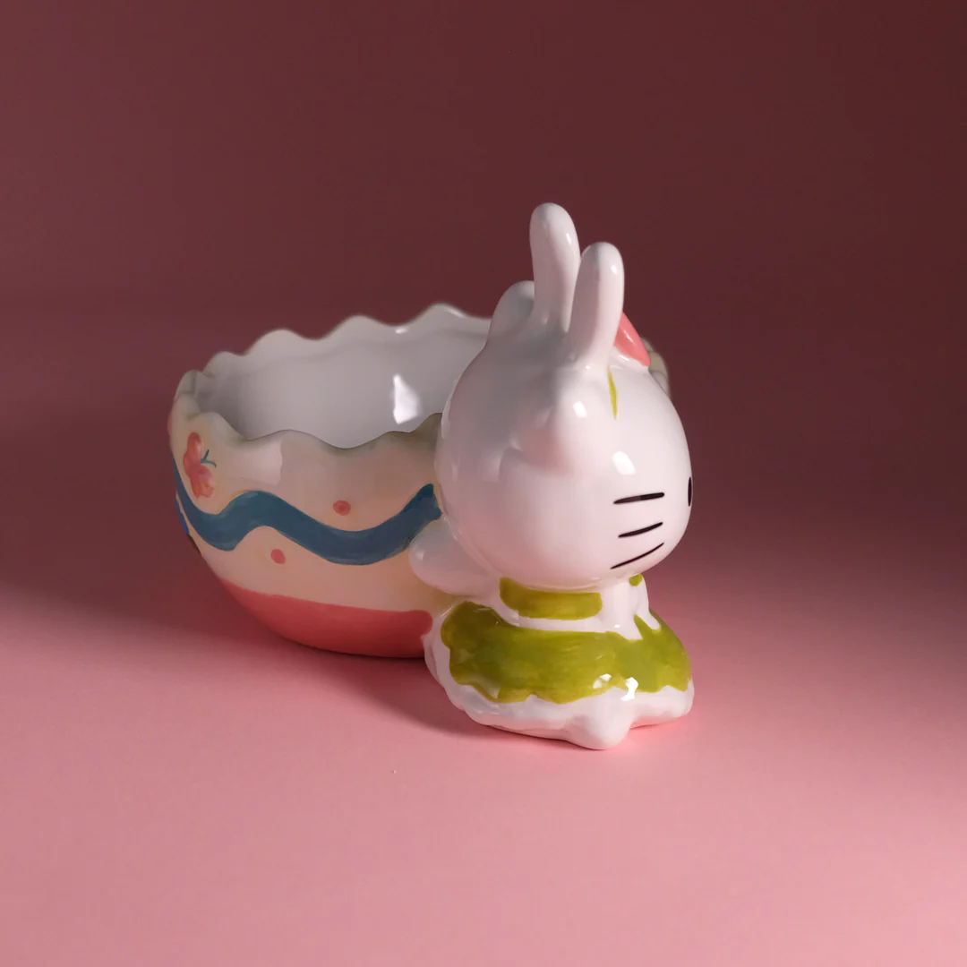 Hello Kitty Bunny Egg Candy Bowl - Easter Dress - Image 3