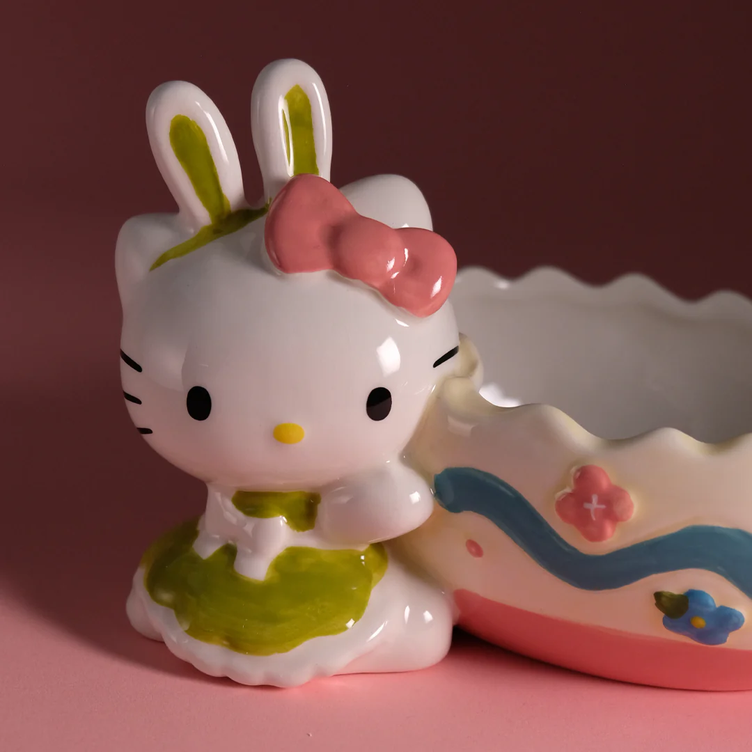 Hello Kitty Bunny Egg Candy Bowl - Easter Dress - Image 7