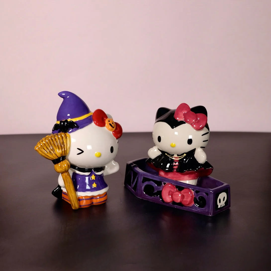 Hello Kitty Cute Bat Witch Figurine - Image 7