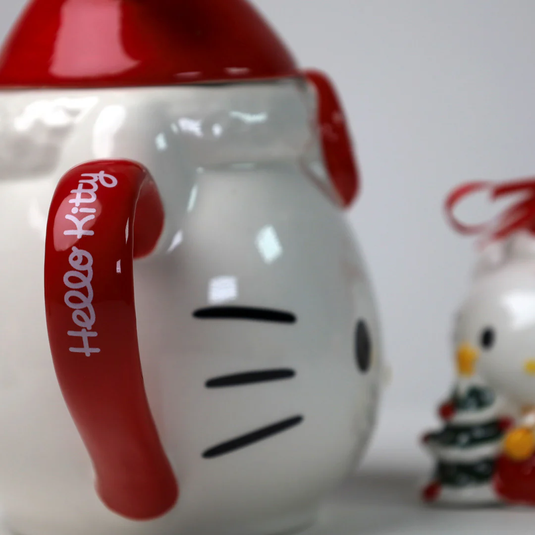 Hello Kitty Figural Mug (with lid) and  Ornament Gift Set - Image 3
