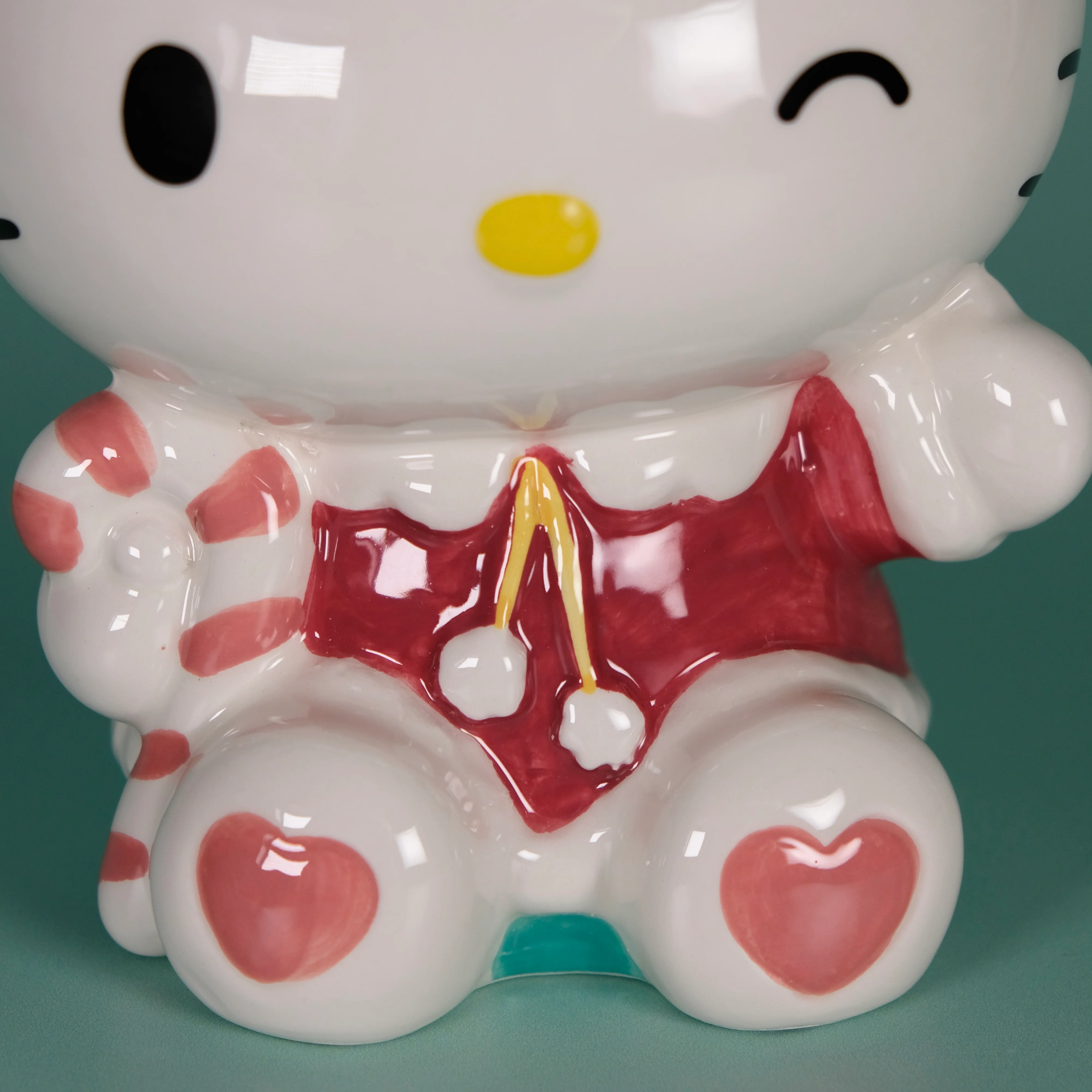 Hello Kitty Holiday Candy Cane Cookie Jar - Image 5