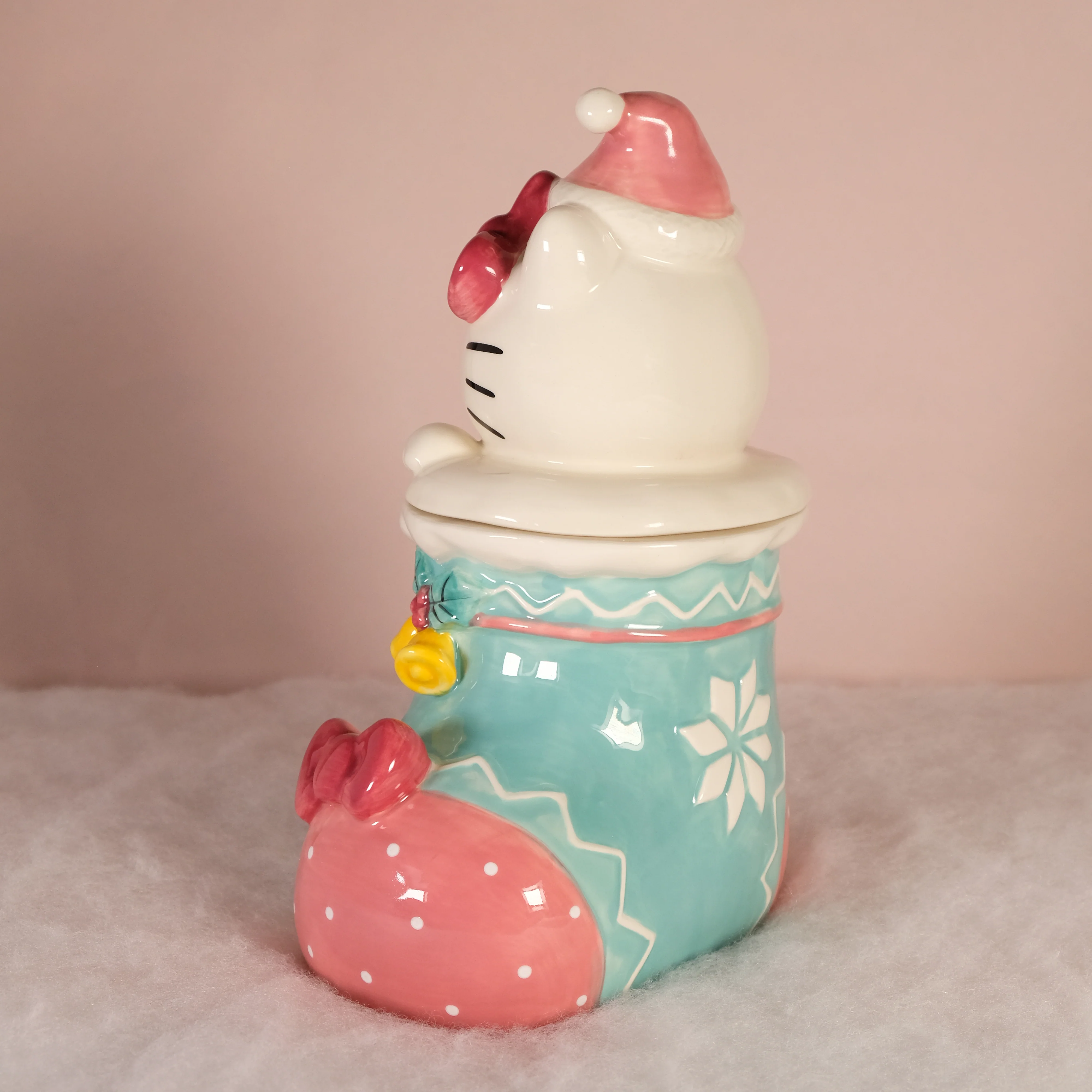 Hello Kitty Holiday Stocking Cookie Jar - Image 2