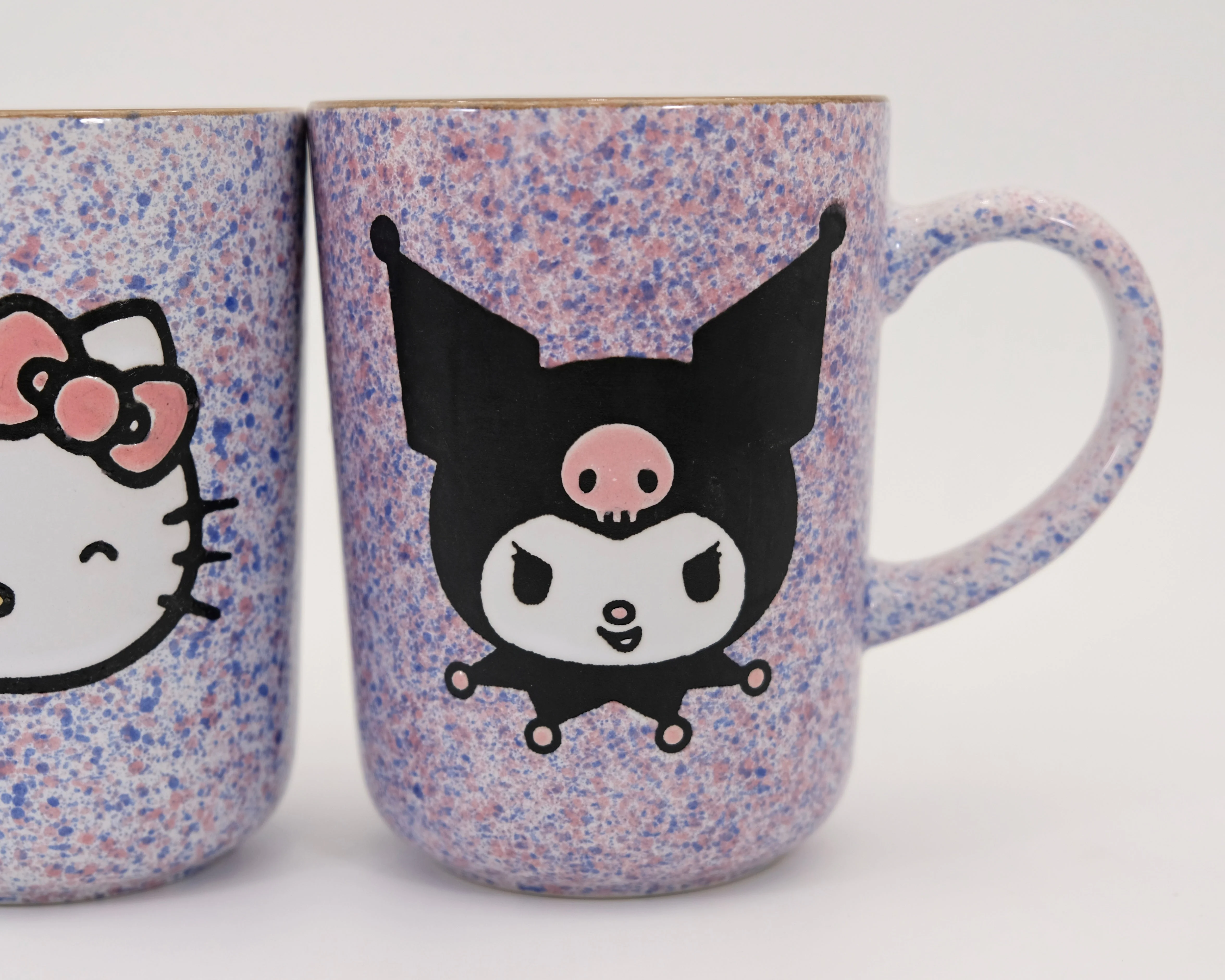HELLO KITTY & KUROMI COLORFUL SPECKLE 18OZ MUG SET OF 2 - Image 3