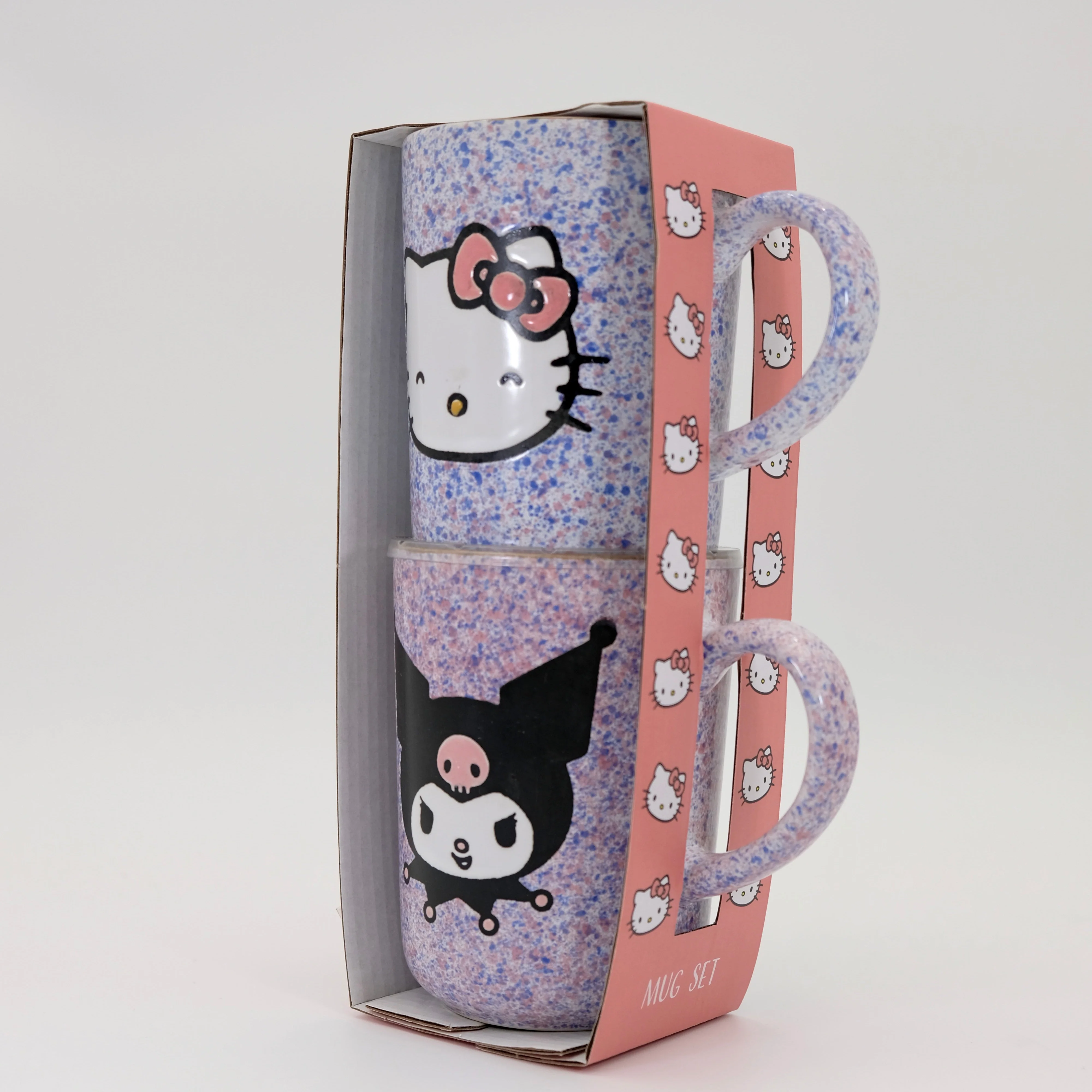 HELLO KITTY & KUROMI COLORFUL SPECKLE 18OZ MUG SET OF 2 - Image 4
