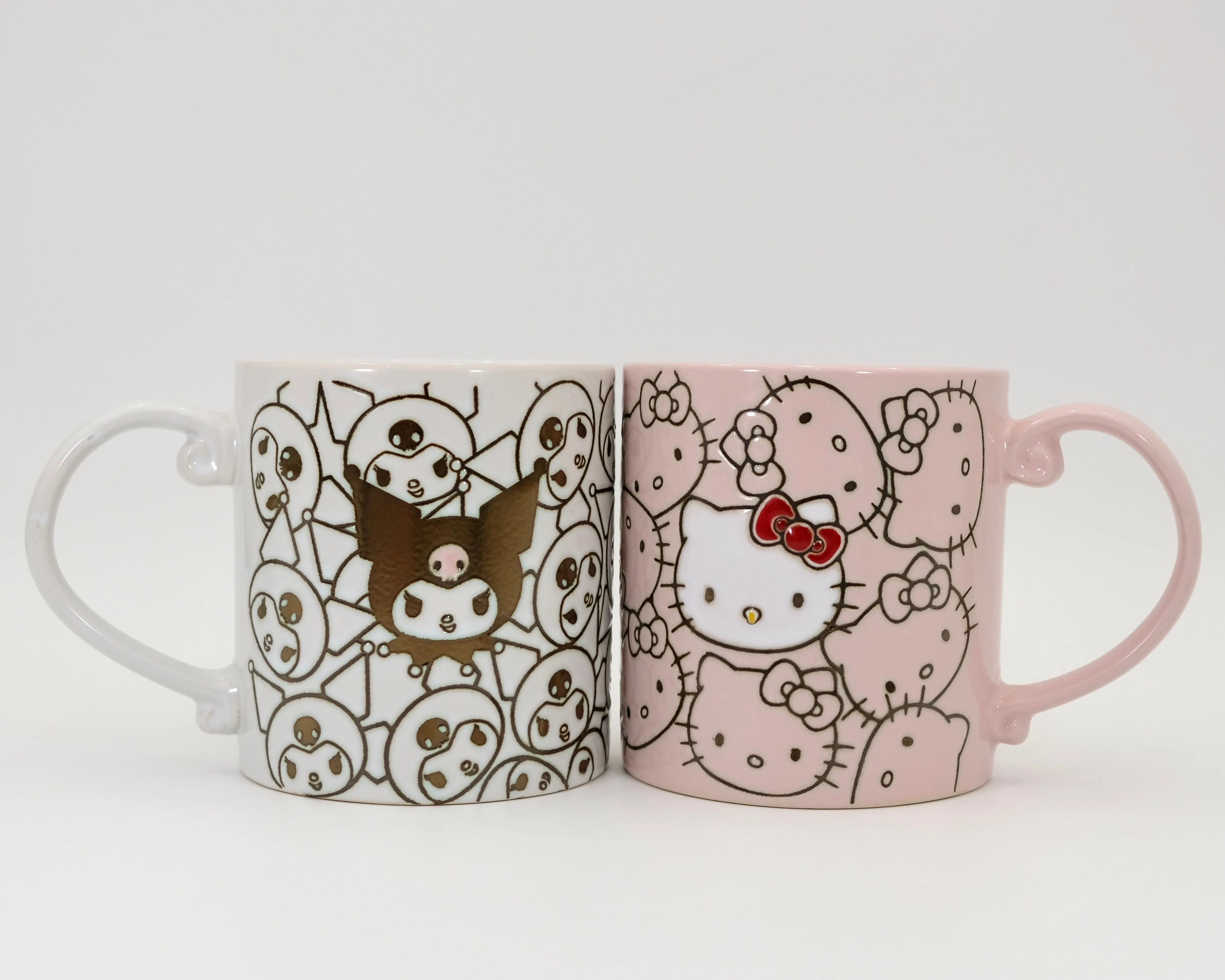 HELLO KITTY & KUROMI REPEAT WRAP 21OZ MUG SET OF 2