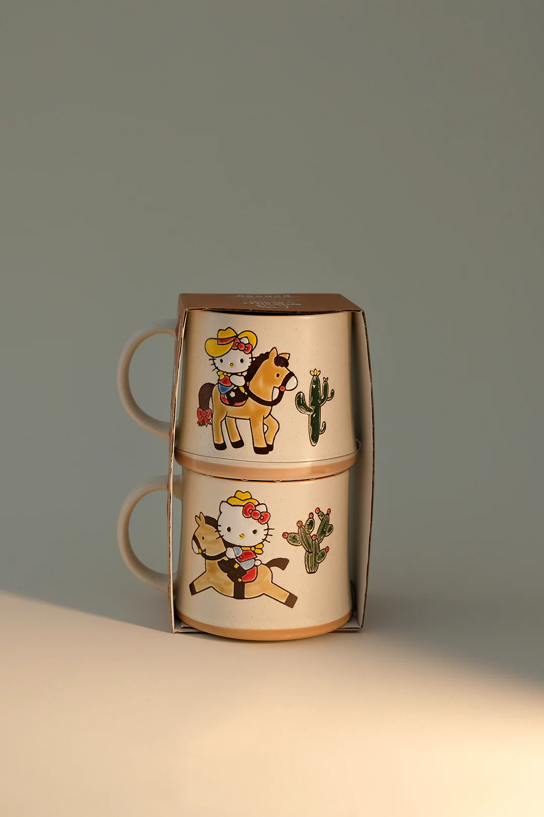 Hello Kitty Let's Ride Cowgirl 18oz Mug Set of 2