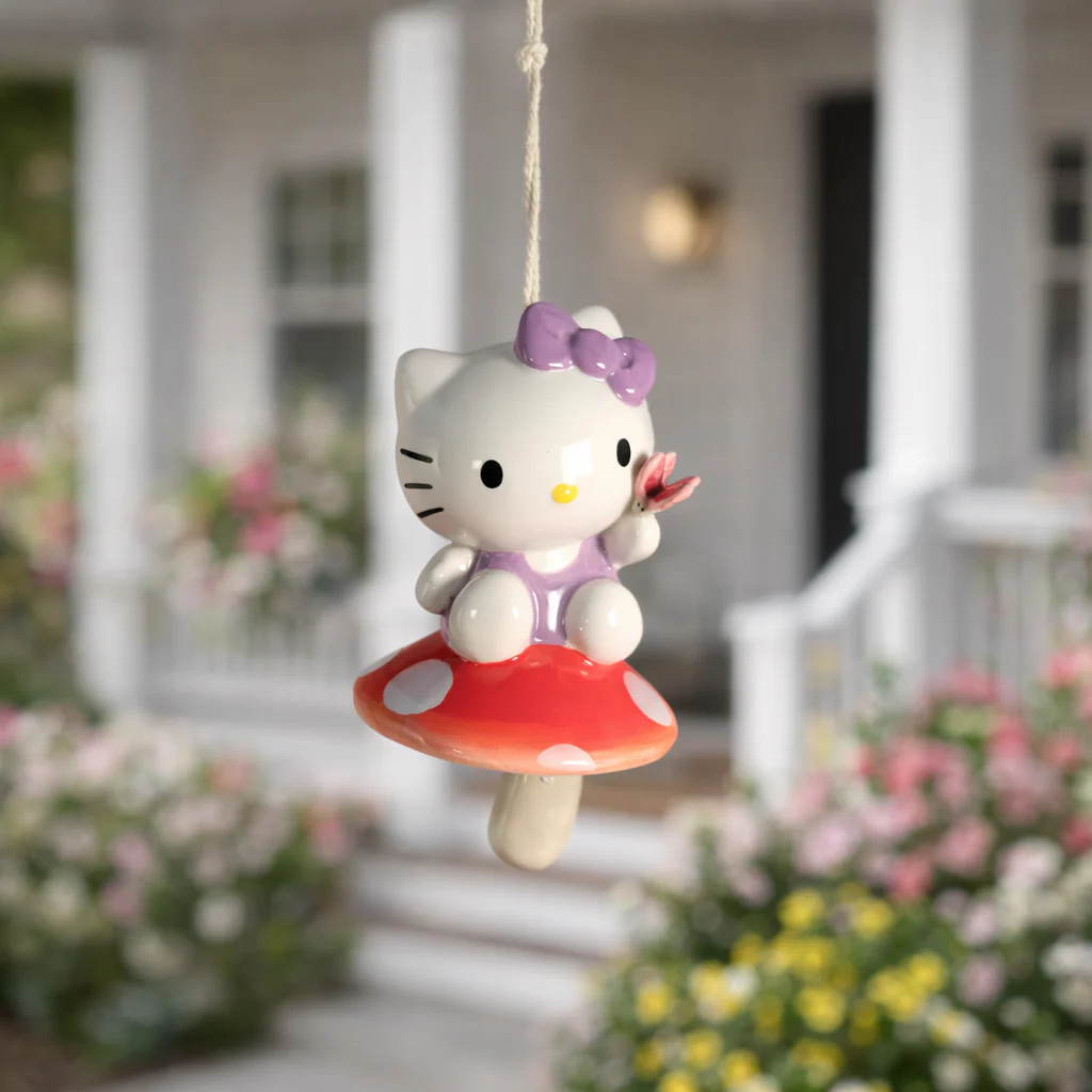Hello Kitty Mushroom Wind Chime - Image 2
