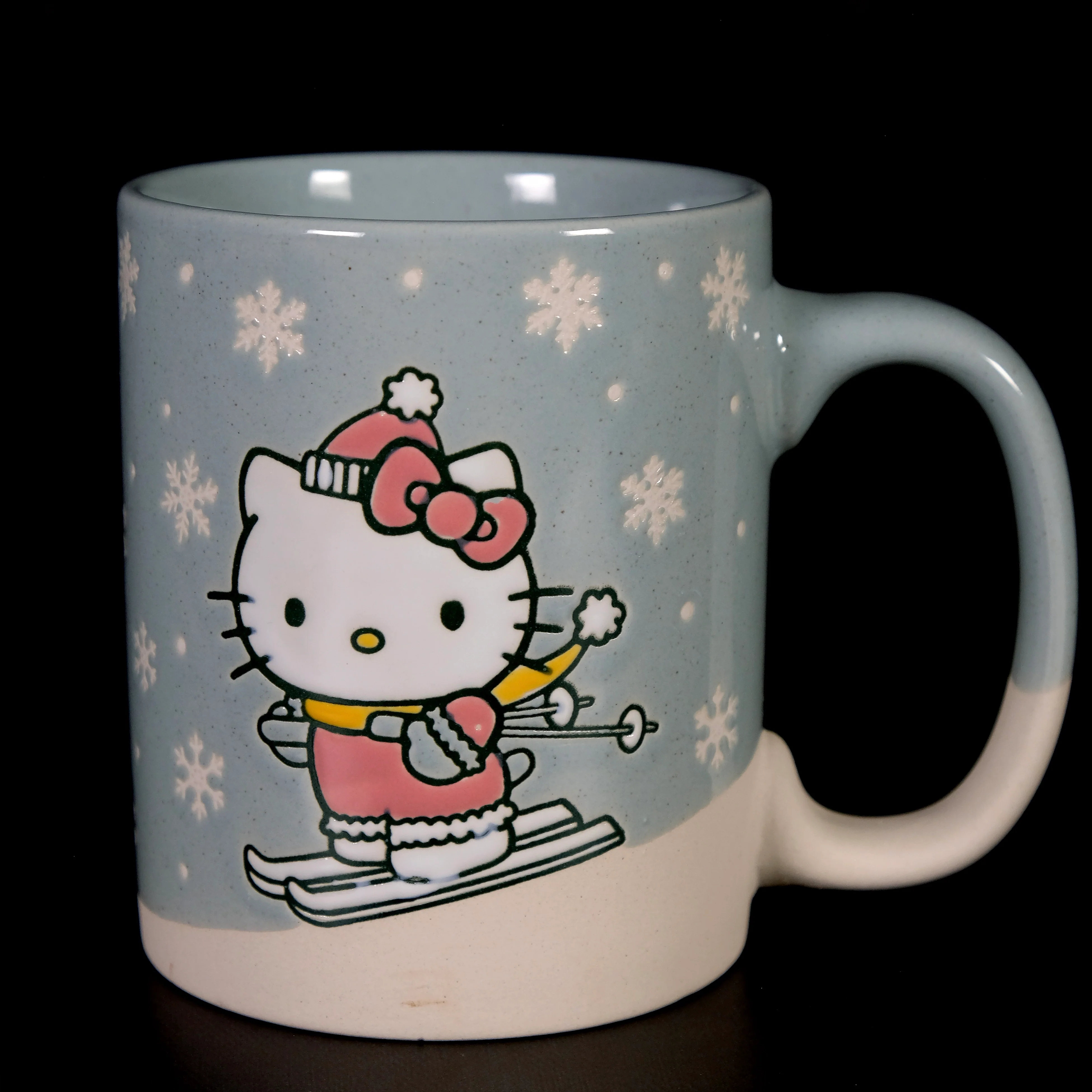 Hello Kitty & My Melody Down Hill Skiiing 18oz Mug Set of 2 - Image 3