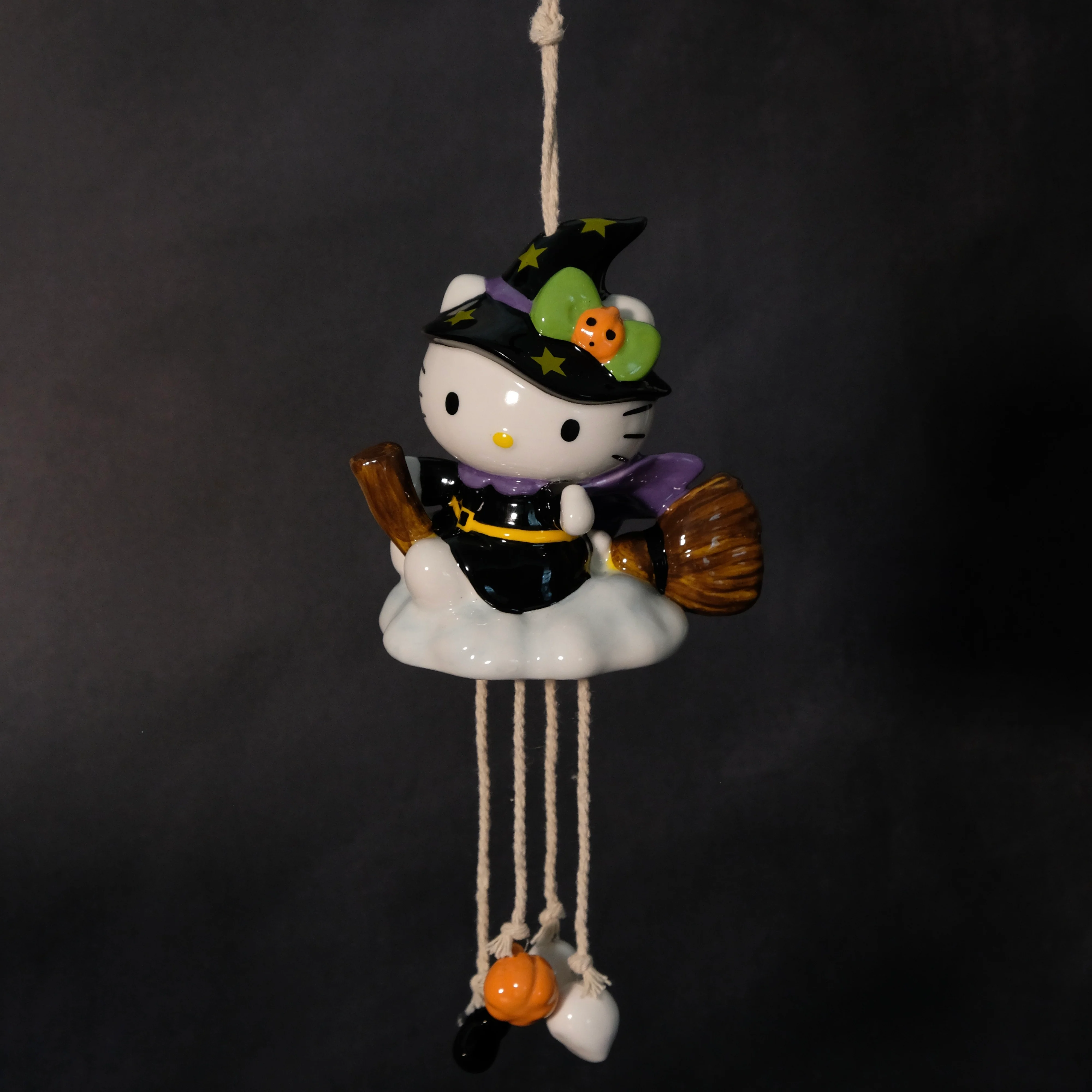 Hello Kitty Witch Charm Wind Chime