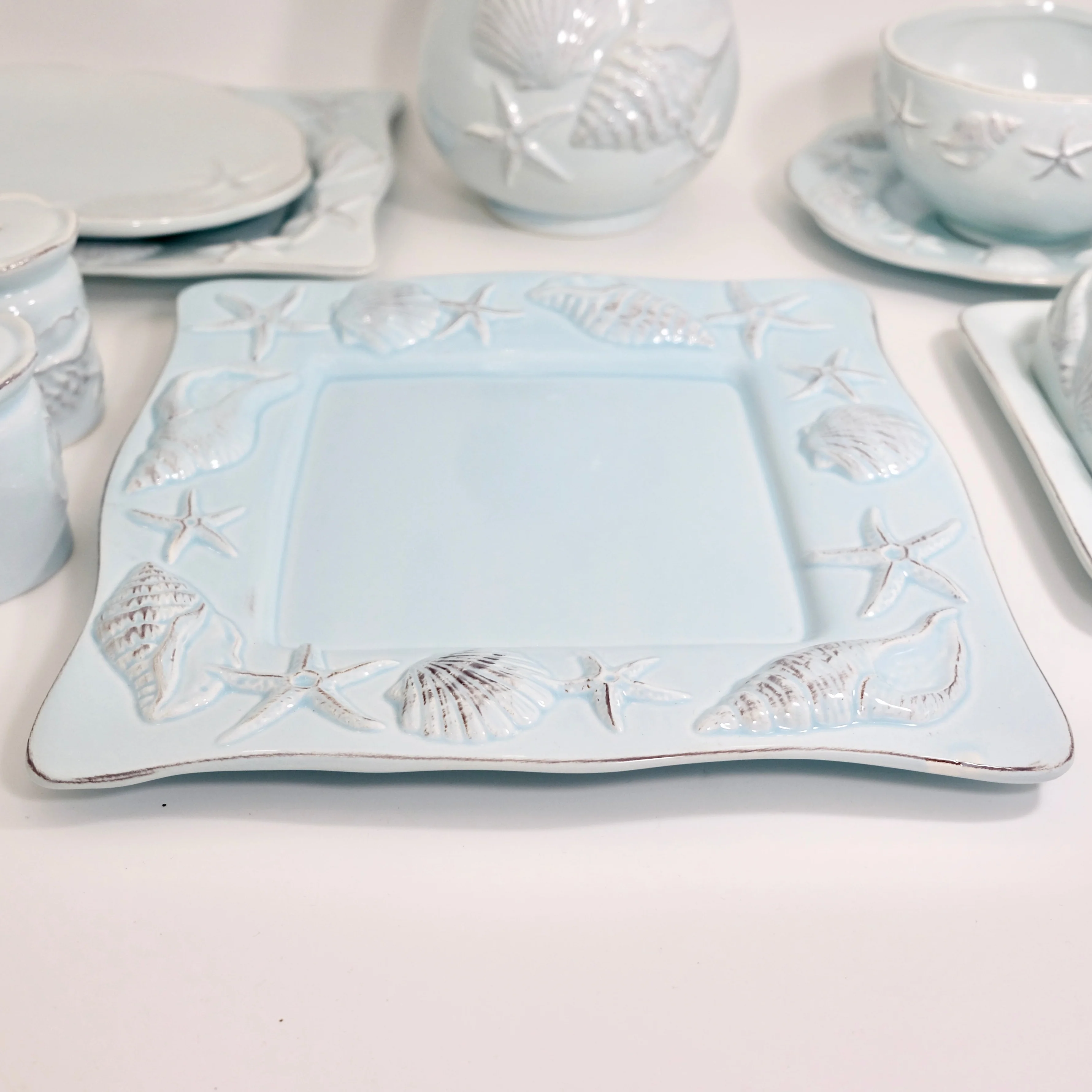 LAGUNA COASTAL 11'' SQUARE PLATE BLUE