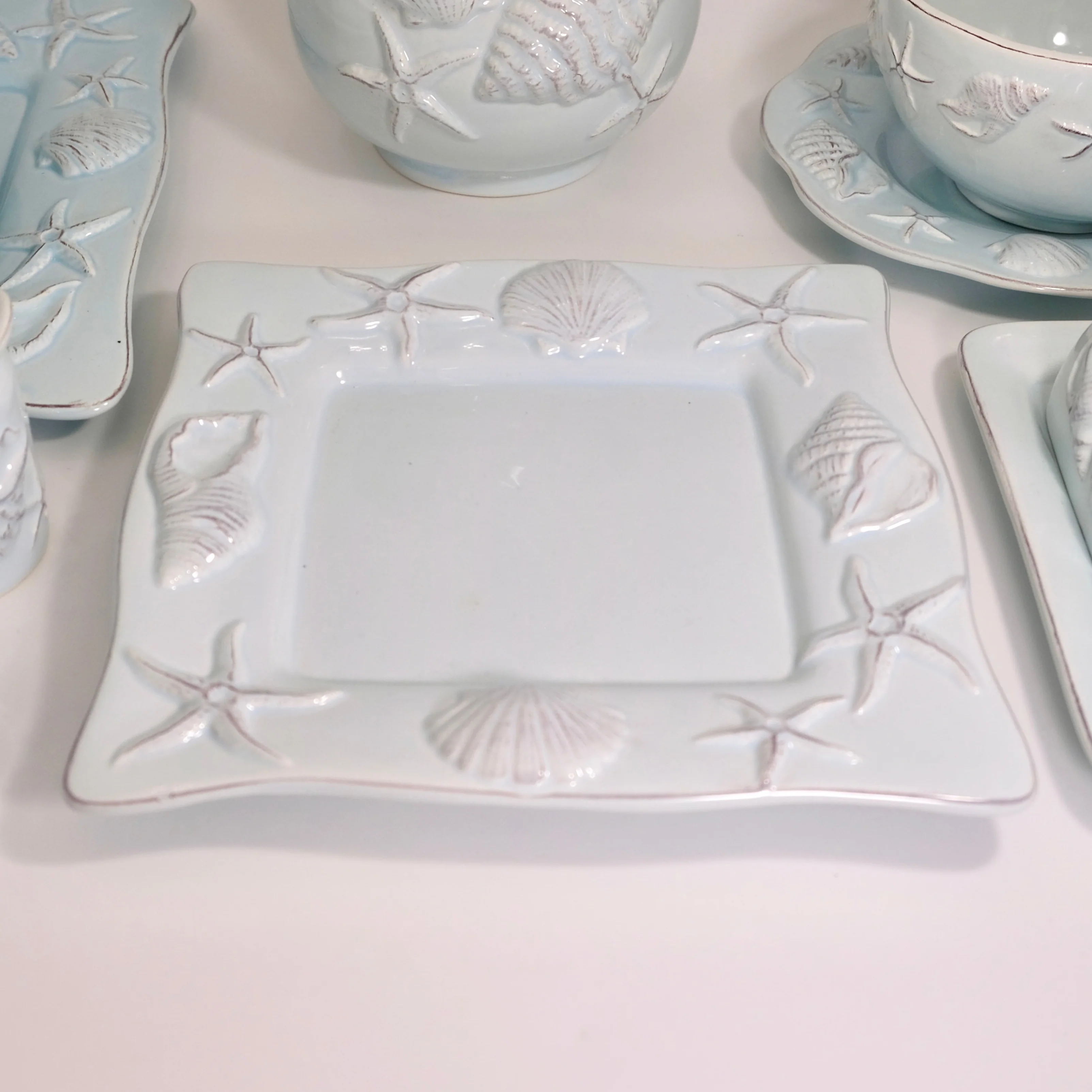 LAGUNA COASTAL 9'' SQUARE PLATE BLUE