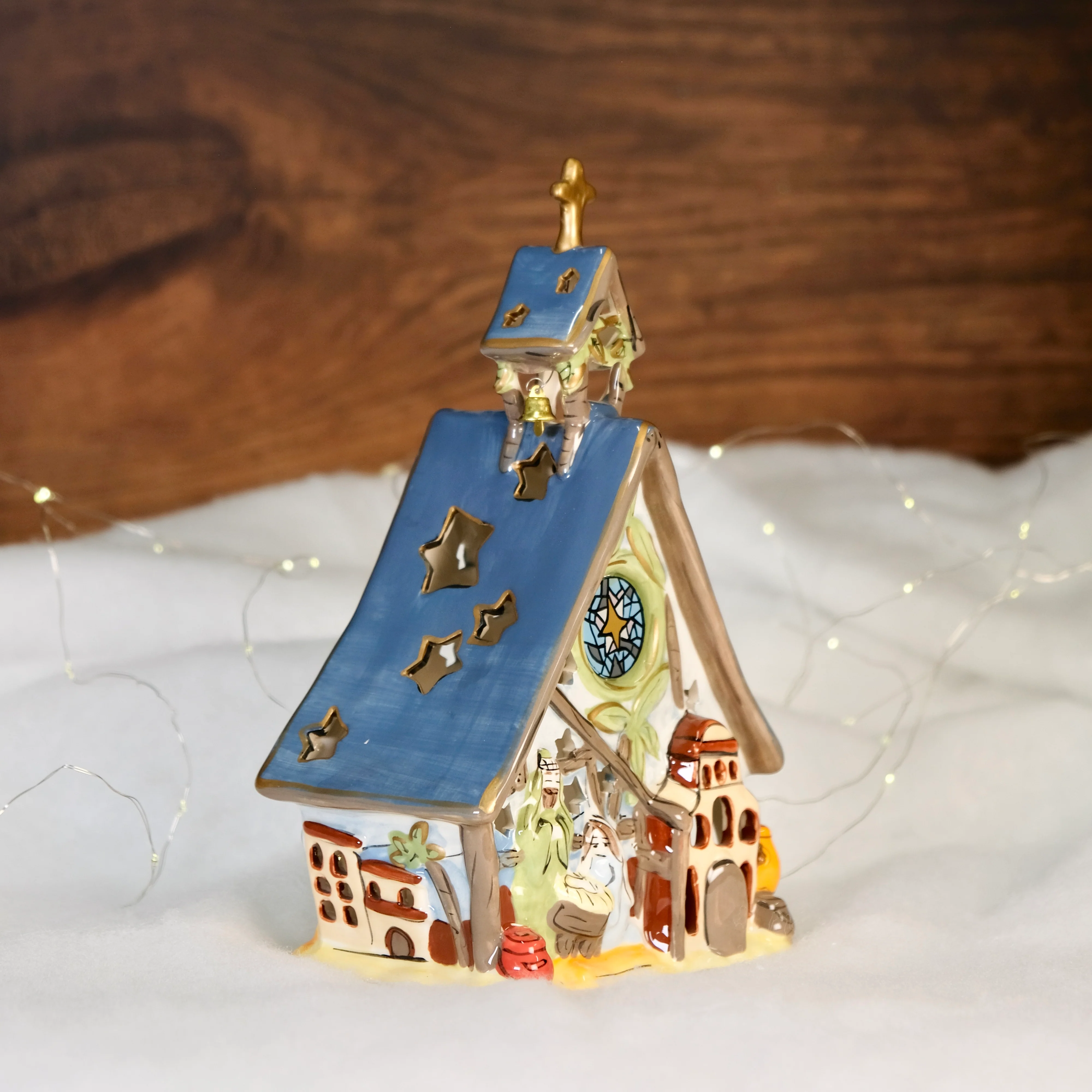 NATIVITY CHURCH CANDLE HOUSE - Image 3