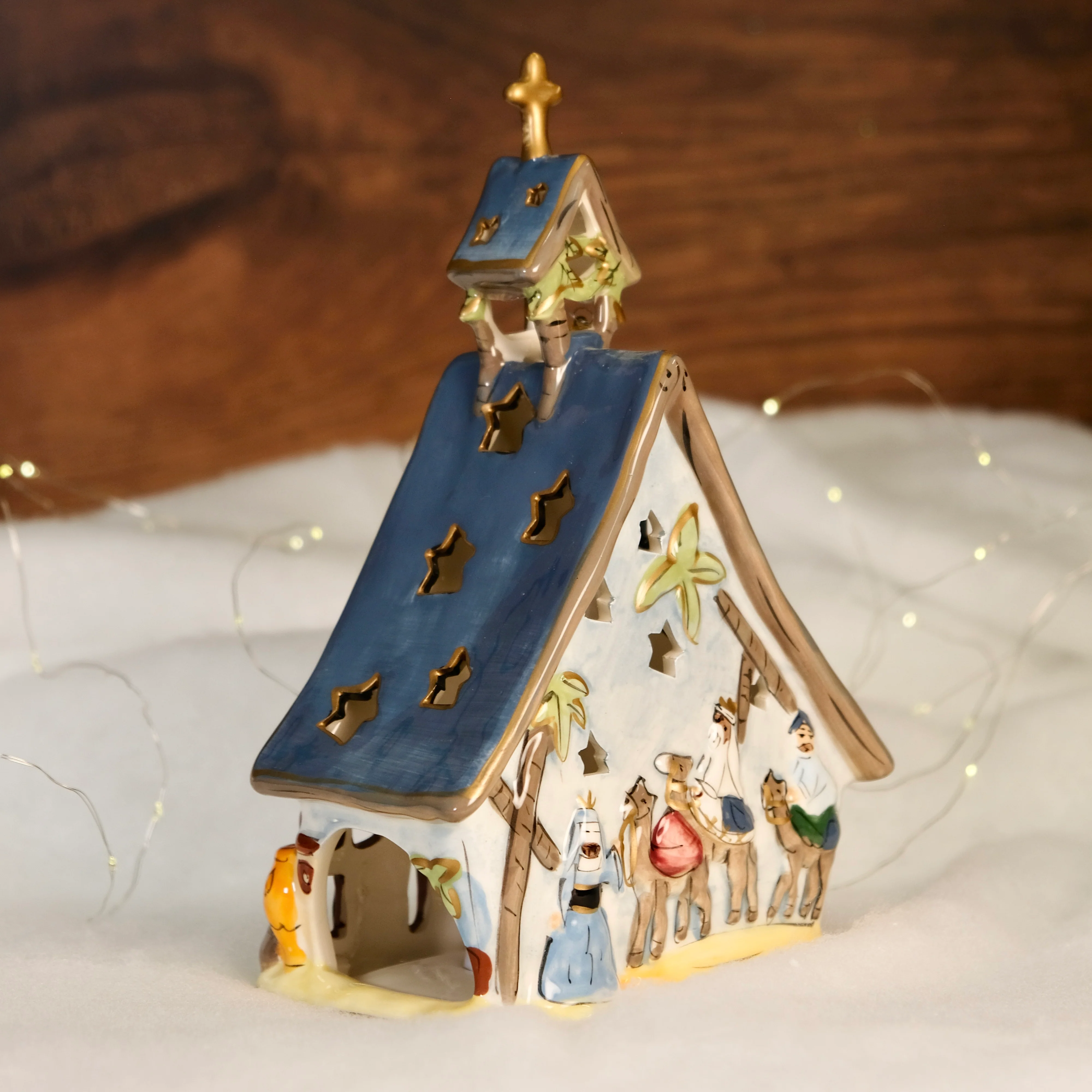 NATIVITY CHURCH CANDLE HOUSE - Image 6