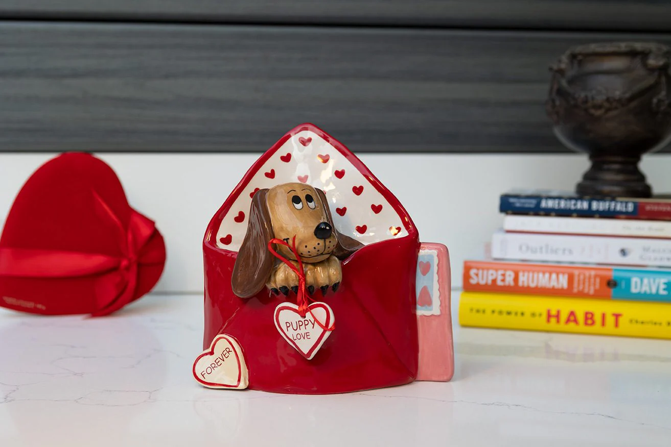 Sent With Love Puppy Figurine