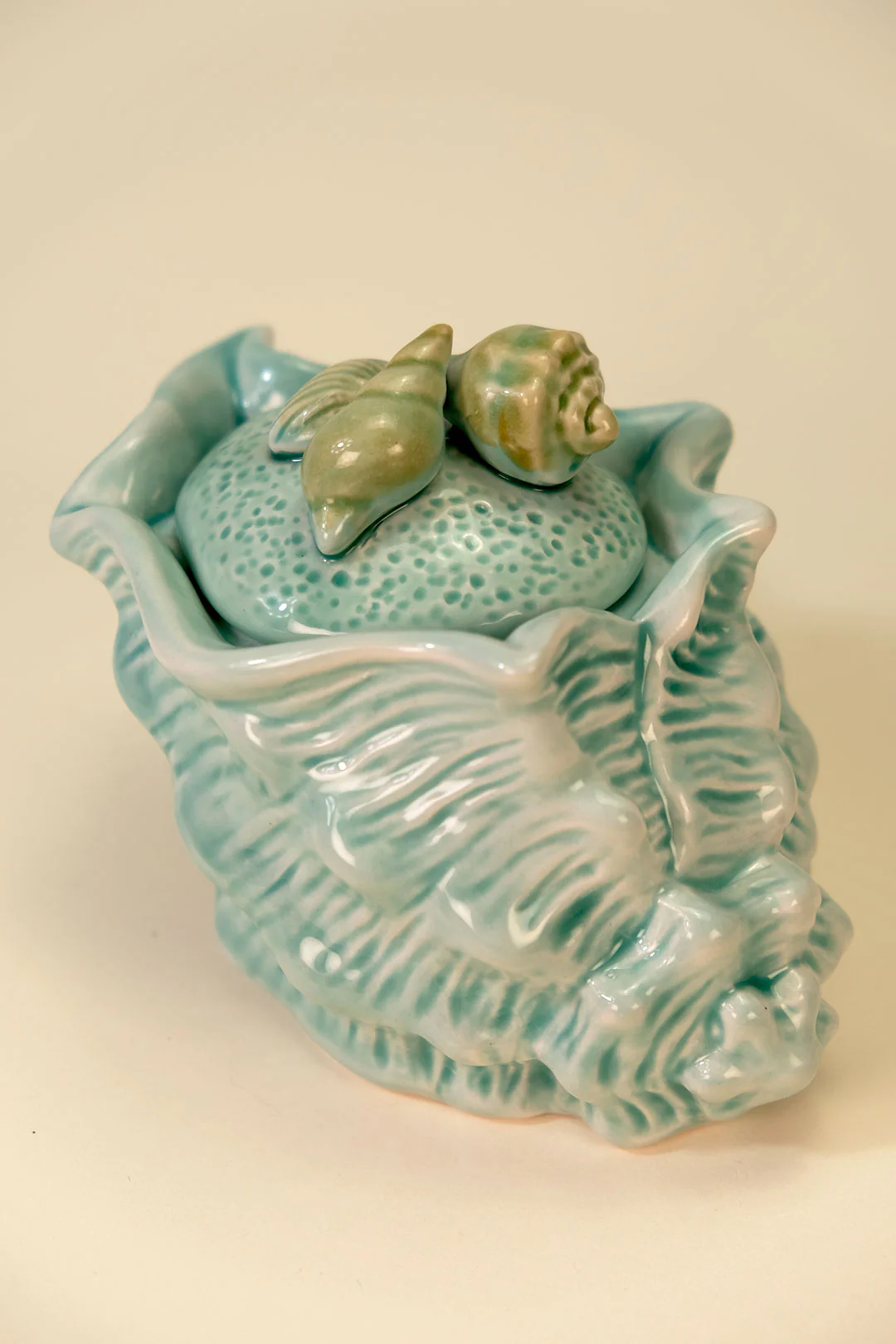 Shell Figural Sugar & Creamer Set Blue - Image 7