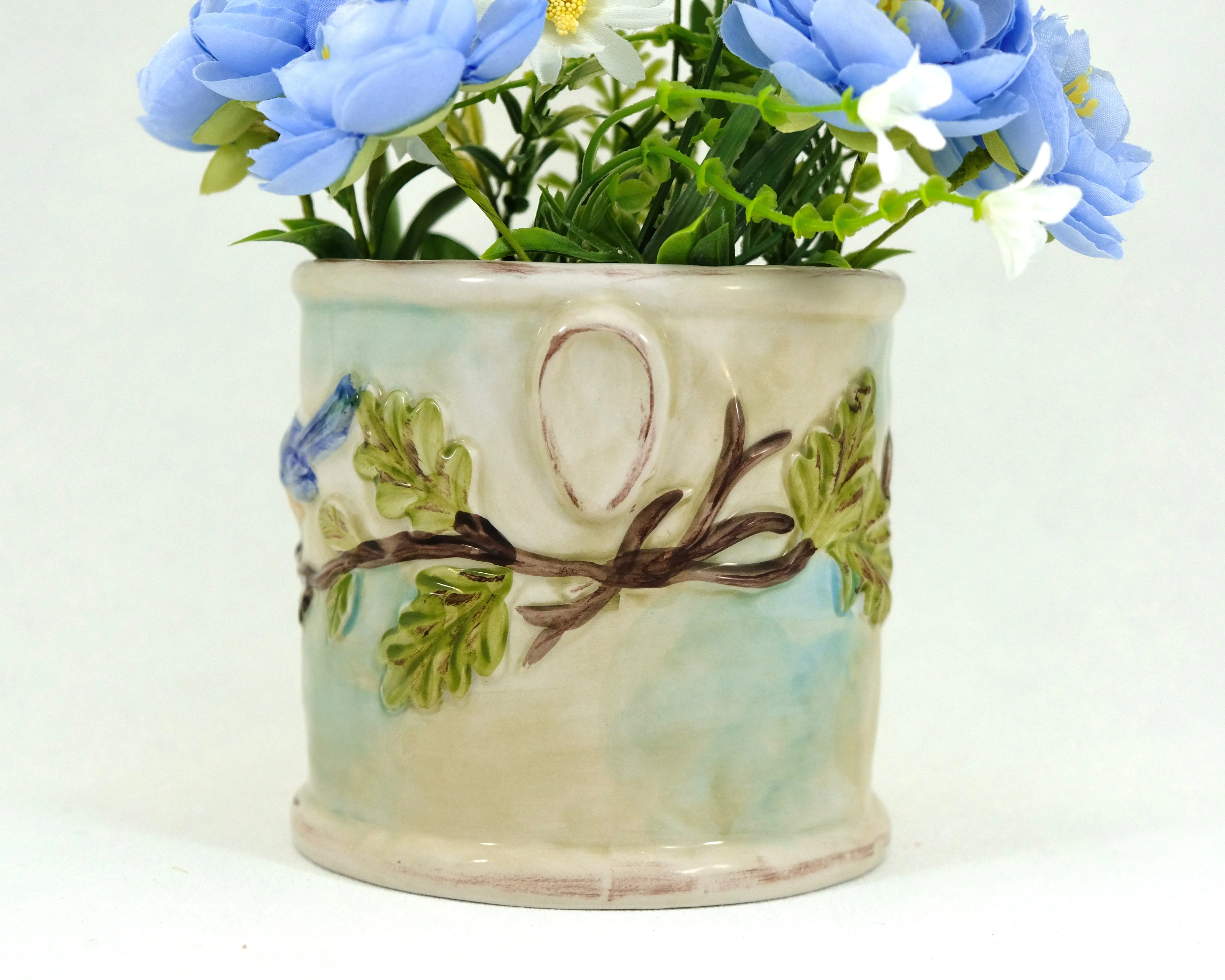WOODCUT FARMHOUSE PLANTER 5'' - Image 3