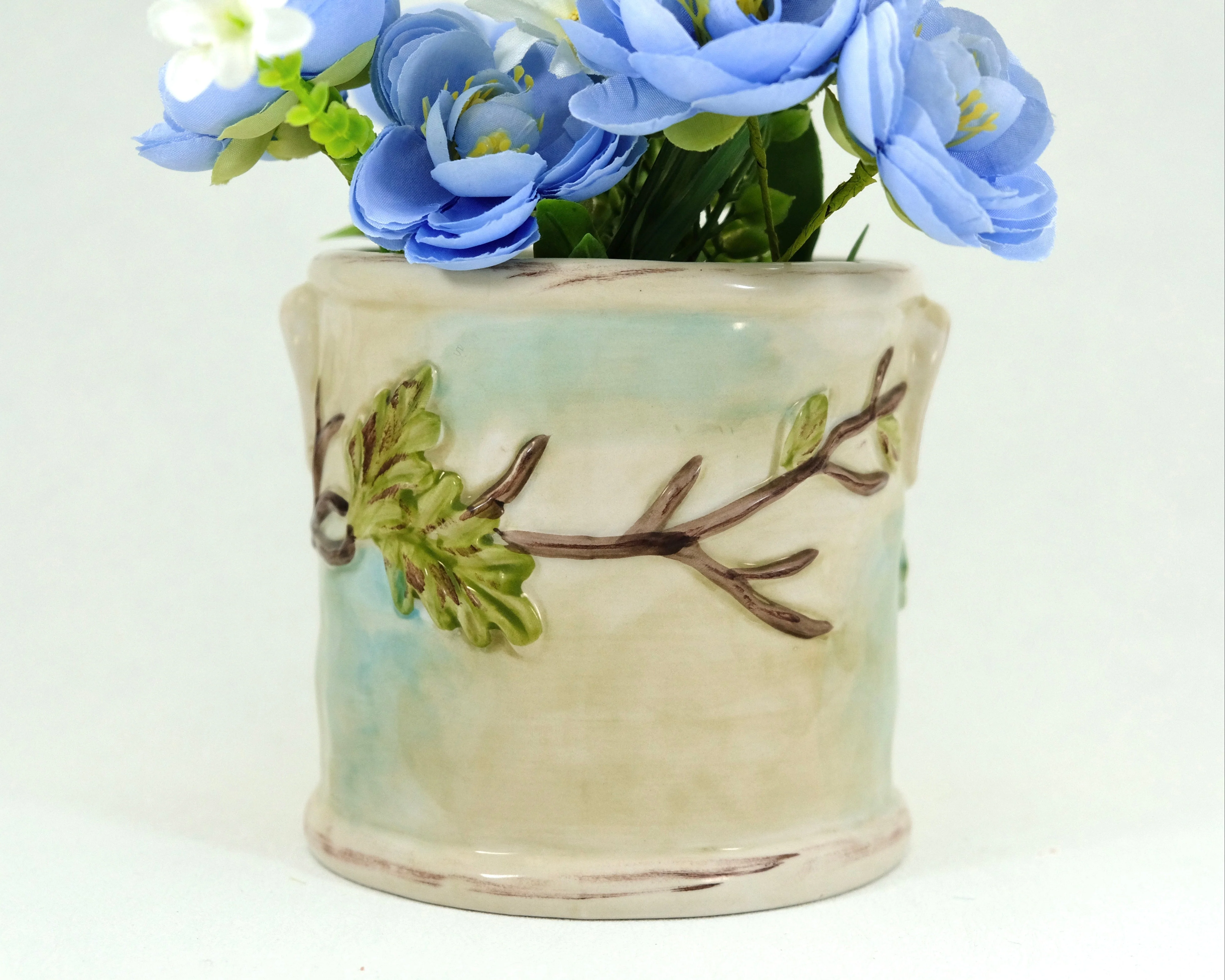 WOODCUT FARMHOUSE PLANTER 5'' - Image 4